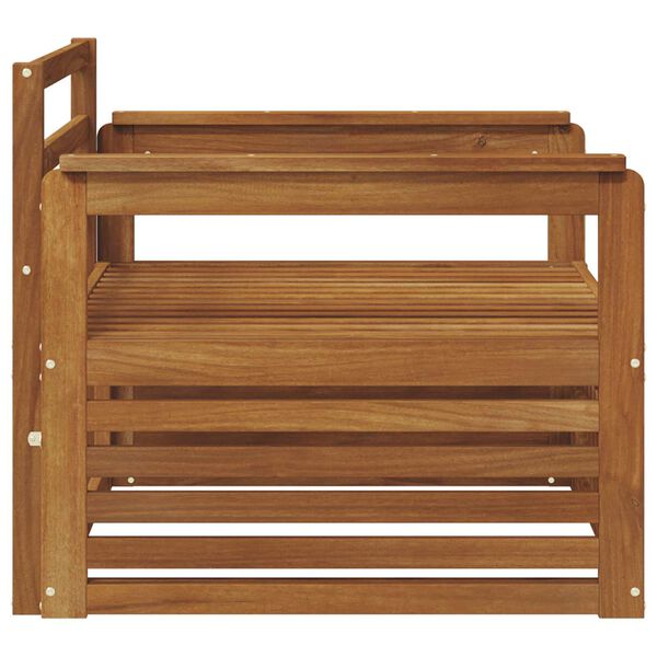 vidaXL 2 Stykki S&oacute;fi me&eth; armheimar Hrein akas&iacute;utr&eacute; N&aacute;tt&uacute;rulegur