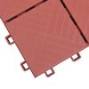 48230 vidaXL Decking Tiles 10 pcs Red 30,5x30,5 cm Plastic