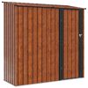 vidaXL Gar&eth;sk&uacute;rar Br&uacute;nn 203 x 85,5 x 200 cm M&aacute;lmur