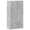 vidaXL Skjalask&aacute;pur Steypugr&aacute;r 60x32x115 cm Samsettur Vi&eth;ur
