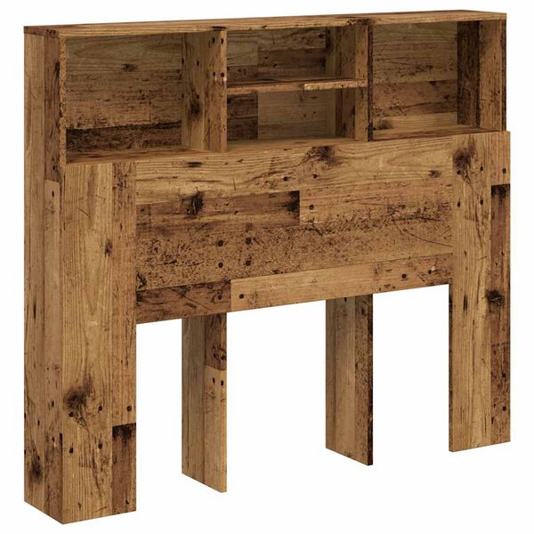 vidaXL H&ouml;fu&eth;gaflssk&aacute;pur Gamall Vi&eth;ur 120x19x103,5 cm Samsettur vi&eth;ur