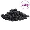 vidaXL P&uacute;ssa&eth;ir Steinar 25 kg Svartir 2-5 cm