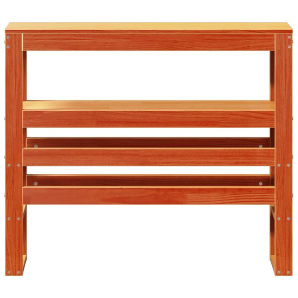 vidaXL H&ouml;f&eth;agafl me&eth; Hillum Vaxbr&uacute;nn 75 cm Gegnheil Fura