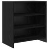 vidaXL Vi&eth;beinteyfla Svartur 70 x 41 x 75 cm Samsettur vi&eth;ur