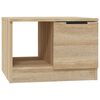 vidaXL S&oacute;fabor&eth; Sonoma Eikarlitur 50x50x36 cm Samsettur Vi&eth;ur