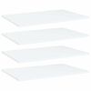 805250 vidaXL Bookshelf Boards 4 pcs White 60x40x1,5 cm Chipboard