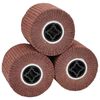 vidaXL Sandpappav&eacute;lar 3 pcs Br&uacute;nn 12 x 12 x 10 cm Gervitrefjar