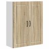 vidaXL Eldh&uacute;s sk&aacute;pur Sonoma Eik 80 x 31 x 100 cm Samsettur vi&eth;ur