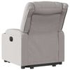 vidaXL Electric Stand up Recliner st&oacute;ll Cloud Grey Efni