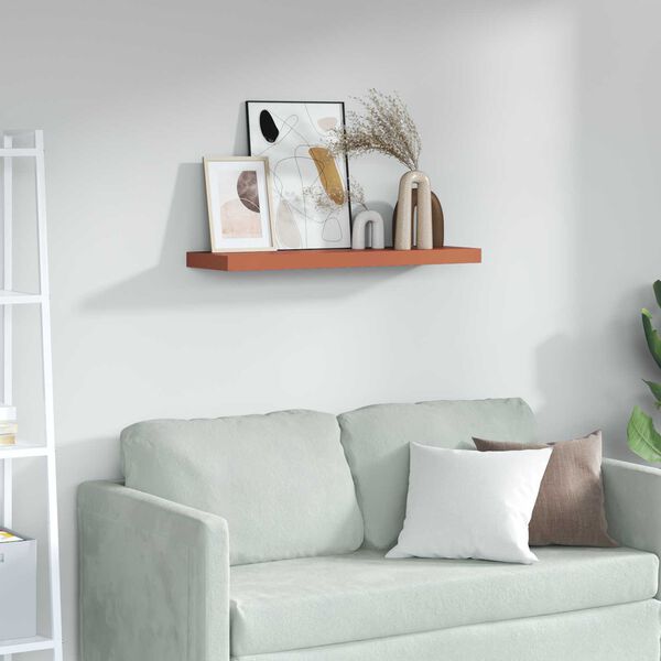 vidaXL Vegghylla Vegghengt Rau&eth;ur 90 x 23,5 x 4 cm Samsettur vi&eth;ur