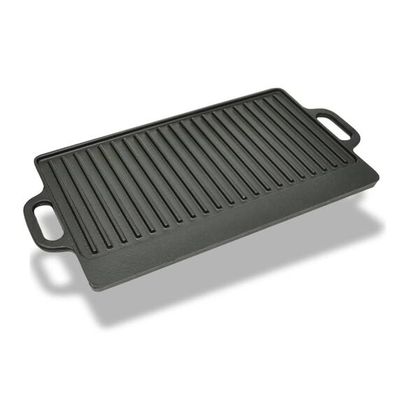vidaXL Grillplatti Steypujárn Viðsnúanlegur 50x23 cm
