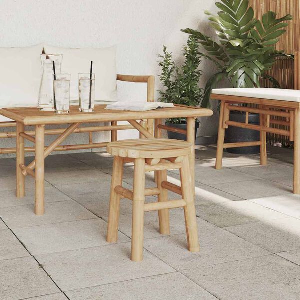 vidaXL Stóll Bamboo Natural 30 x 30 x 36 cm bamboo