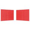 vidaXL Veislu tjaldhli&eth; 2 pcs Rau&eth;ur 300 x 195 cm PE og st&aacute;l