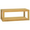 vidaXL Vegghengdur Ba&eth;herbergissk&aacute;pur 90x45x35 cm Gegnheill Tekkvi&eth;ur