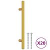 vidaXL Sk&aacute;pur Handf&ouml;ng 20 stk Gulllitu&eth; 128 mm Ry&eth;fr&iacute;tt St&aacute;l