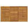 vidaXL Garðmáltíðarborð Grár 140 x 80 x 75 cm Stál og solid akasíutré
