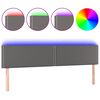 vidaXL LED H&ouml;f&eth;agafl 180x5x78/88 cm Gr&aacute;tt Le&eth;url&iacute;ki