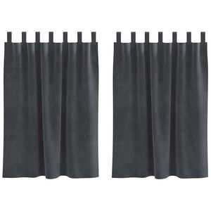 vidaXL Myrkratj&ouml;ld 2 pcs Lj&oacute;sgr&aacute;r 140 x 140 cm Flauel