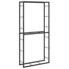 vidaXL Elivi&eth;argrind Svartur 100x30x209 cm St&aacute;l