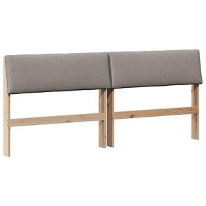vidaXL B&oacute;lstru&eth; r&uacute;mgafl M&oacute;gr&aacute;r 200 cm Solid furuhikk