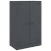 vidaXL Skenkur Reykgr&aacute;r 67x39x107 cm St&aacute;l