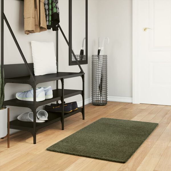 vidaXL Motta &bdquo;HUARTE" Stutt Flos og &THORN;voanleg Sk&oacute;gargr&aelig;n 60x110 cm