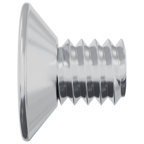 vidaXL D&yacute;f&eth;ra h&aacute;ls skr&uacute;fur 2 pcs Silfur M4 x 6 mm St&aacute;l