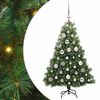 vidaXL Gervi j&oacute;latr&eacute; me&eth; 150 LED me&eth; standi Gr&aelig;nn 120 cm PE og PVC
