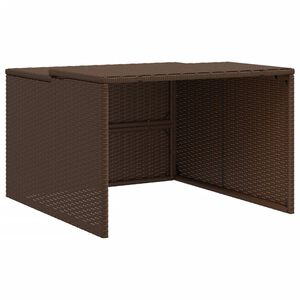 vidaXL Sk&uacute;r fyrir Sl&aacute;ttuv&eacute;lmenni Br&uacute;nn 86x90x52/57 cm P&oacute;l&yacute;rattan