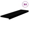 vidaXL Stigatr&eacute; 4 stk D&ouml;kkbr&uacute;nt 90x30x2 cm Solid Wood Eik