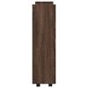 vidaXL Þröngur Geymsluvagn 3 Hæða Brún Eik Samsettur Viður
