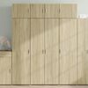 vidaXL H&aacute;r Sk&aacute;pur Sonoma Eik 80x42,5x185 cm Samsettur Vi&eth;ur