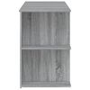 vidaXL Skrifborð Gráir Sonoma Eik 140x50x75 cm Samsettur Viður