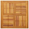 vidaXL Bor&eth;plata 80x80x2,2 cm Ferningur Gegnheil Akas&iacute;a