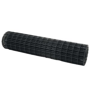 vidaXL Evrópsk girðing Grár 1.4 x 10 m PVC-húðaður járn