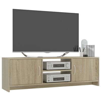 800282 vidaXL TV Cabinet Sonoma Oak 120x30x37,5 cm Chipboard