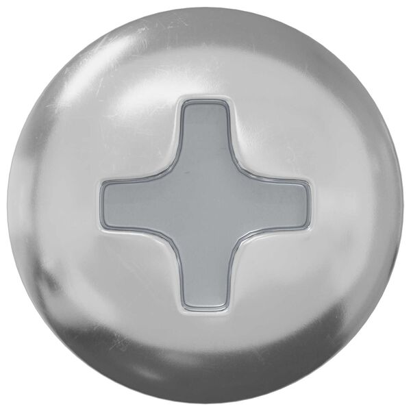 vidaXL Skr&uacute;fa 13636 pcs Silfur M4 x 16 mm St&aacute;l