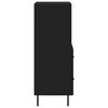vidaXL Skenkur Svartur 34,5x34x90 cm Samsettur Vi&eth;ur