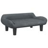 vidaXL Barnas&oacute;fi D&ouml;kkgr&aacute;r 70x40x24 cm Flauel