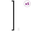 vidaXL Sk&aacute;pur Handf&ouml;ng 5 stk Svart 480 mm Ry&eth;fr&iacute;tt St&aacute;l