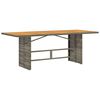 vidaXL Gar&eth;bor&eth; me&eth; Akas&iacute;uvi&eth;arpl&ouml;tu Gr&aacute;tt 190x80x74 cm P&oacute;l&yacute;rattan