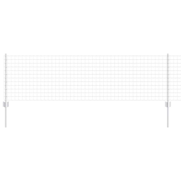 vidaXL Gir&eth;ing me&eth; p&oacute;st Silfur 0,6 x 10 m St&aacute;l