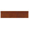 vidaXL Sniglafence 16 pcs Rusty 100 x 3,5 x 25 cm Ve&eth;ra&eth; st&aacute;l