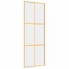vidaXL Rennihur&eth; Gyllt 76x205 cm Gl&aelig;rt Hert Gler og &Aacute;l
