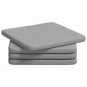 vidaXL Setjp&uacute;&eth;ar 4 pcs Sk&yacute;ja gr&aacute;tt 40 x 40 x 3 cm d&uacute;kur
