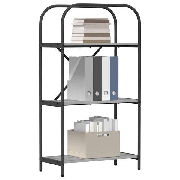 vidaXL Hilla Gr&aacute;r Sonoma 60 x 30 x 109 cm Samsettur vi&eth;ur