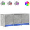 vidaXL Sj&oacute;nvarpssk&aacute;pur me&eth; LED Steypugr&aacute;tt 97x34x40 cm Samsettur Vi&eth;ur