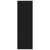 vidaXL Cabinet me&eth; sk&uacute;ffu Svart 79,5 x 49 x 156 cm Verkefnavi&eth;ur