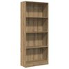 vidaXL B&oacute;kask&aacute;pur Listamannseik 60x24x143 cm Samsettur Vi&eth;ur