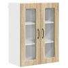 vidaXL Eldh&uacute;s sk&aacute;pur Sonoma Eik 60 x 31 x 80 cm Samsettur vi&eth;ur